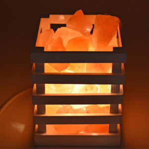 himalayan salt lamp wooden baskets