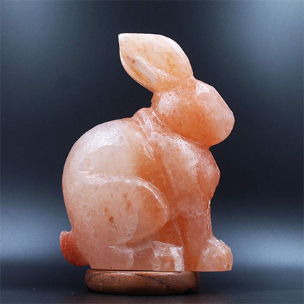 himalayan salt lamp animal figurines rabbit