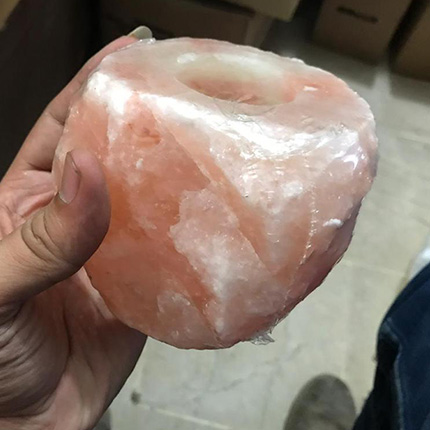 himalayan tea light candle holder